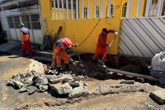Prefeitura de Manaus conclui recuperação da drenagem profunda na rua Costa e Silva em Santo Antônio
