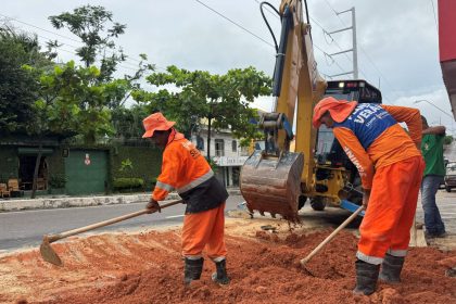 Prefeitura de Manaus reforça drenagem no bairro Raiz