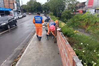 Prefeitura de Manaus intensifica obras na avenida Brasil e reforça segurança viária no bairro Compensa