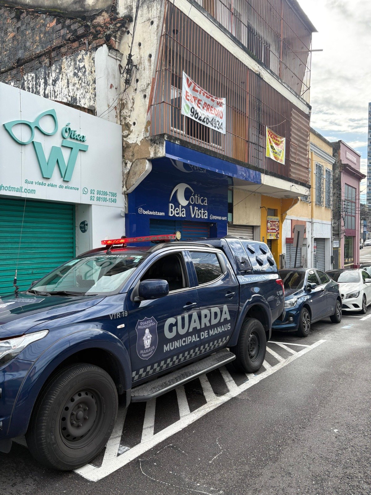 Guarda Municipal de Manaus atende criança desacompanhada e detém suspeito após tentativa de roubo no Centro na manhã de 30/4