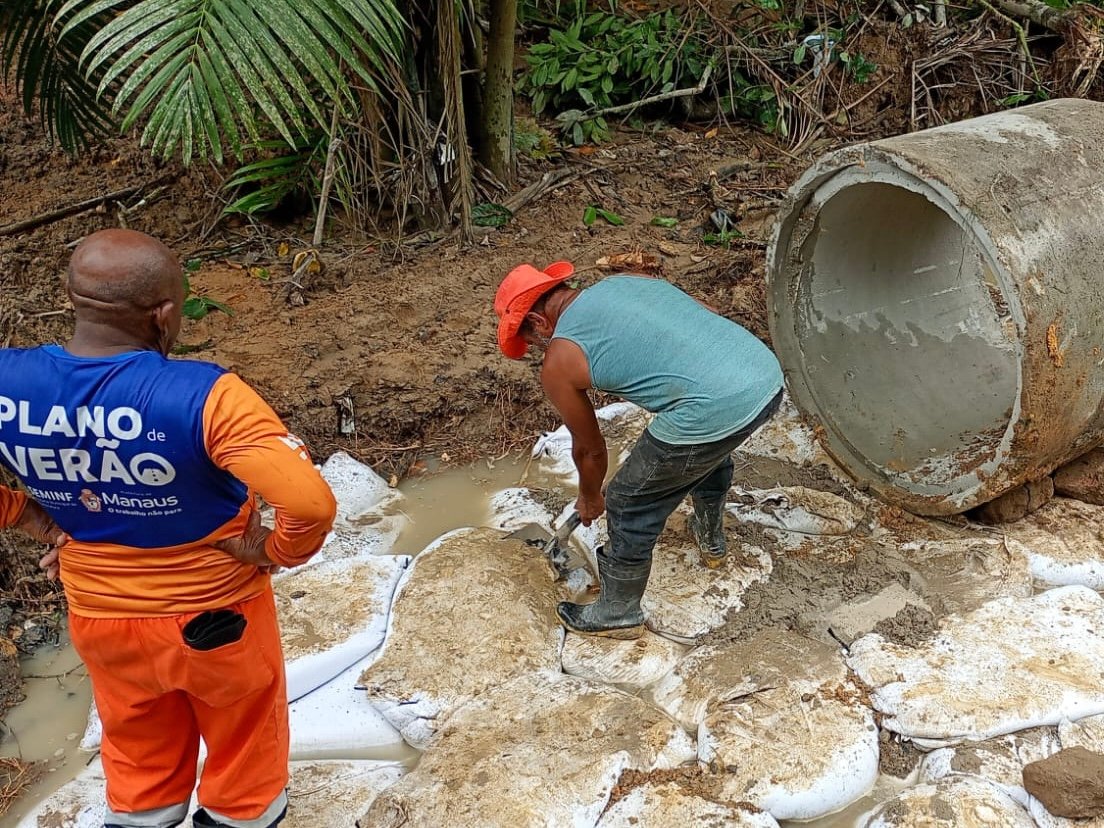 Prefeitura de Manaus conclui modernização da drenagem na avenida Comendador José Cruz para reduzir alagamentos