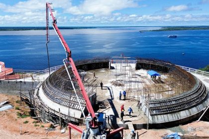 Obras no Parque Encontro das Águas Rosa Almeida avançam com concretagem do quarto anel da cúpula e serviços externos