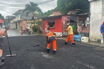 Recapeamento na rua 18 em Manaus garante mobilidade e melhores condições de tráfego na Cidade Nova