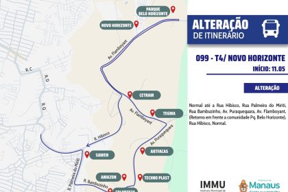 Linha 099 amplia itinerário e conecta Terminal de Integração 4 ao Distrito Industrial 2 e Parque Belo Horizonte