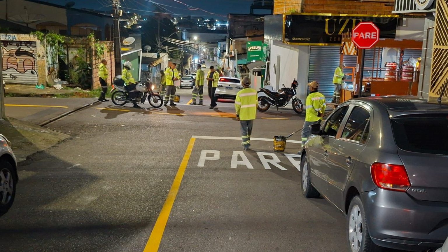 Prefeitura de Manaus altera preferência viária da rua J. Soares para reduzir riscos no trânsito da Alvorada