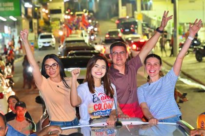Recebido com carreata, David Almeida participa do lançamento da candidatura de Vivi Lira e lembra grandes obras na Colônia Antônio Aleixo